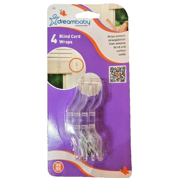 NEW Dreambaby Blind Cord Wraps Clear Baby Pet Safety Set of 4 Dream Baby Safety - Picture 1 of 1